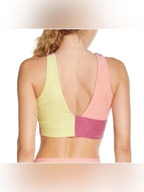 Outdoor Voices Venus Crop Top Merlot Mellow Nectarine Sports Bra size medium